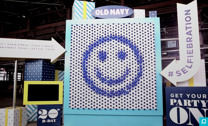 Old Navy 20주년 O2O캠페인 #selfiebration 행사장1