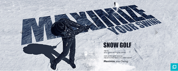 데상트골프 SNOW GOLF 온라인 마케팅 웹사이트